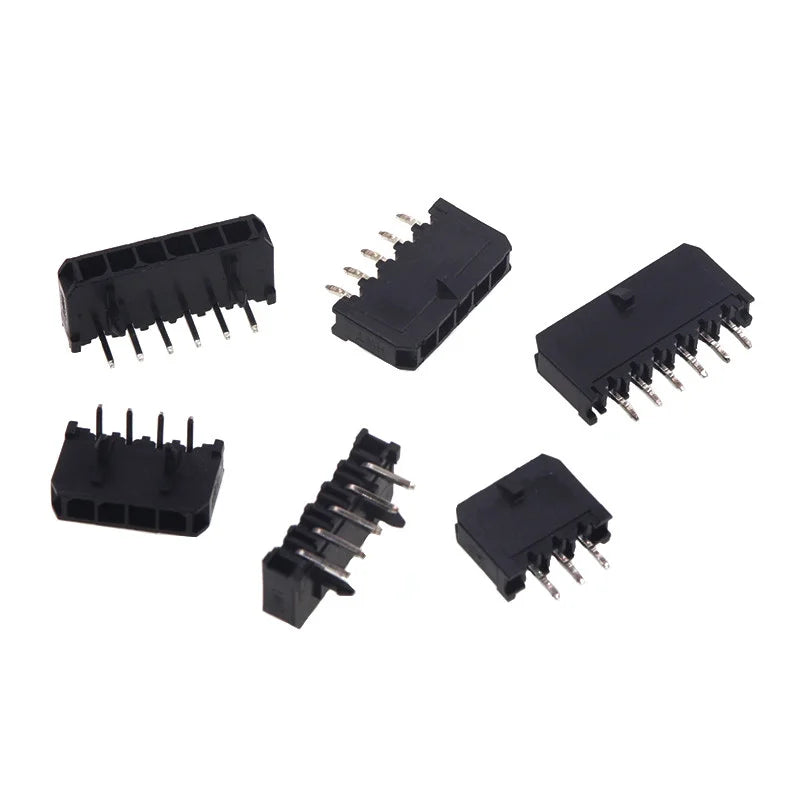 3.0mm Pitch MX3.0 Micro-Fit Connector Single Row Straight Curved Right Angle Needle Pin Header 43650 Type Socket 2P3P4P5P6Pin