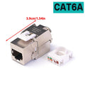 Metal Cat7 6 Cat6A Keystone Jack Connector Module RJ45 Shielded Network Cable Conector For Networking Wire Ethernet Lan Cable