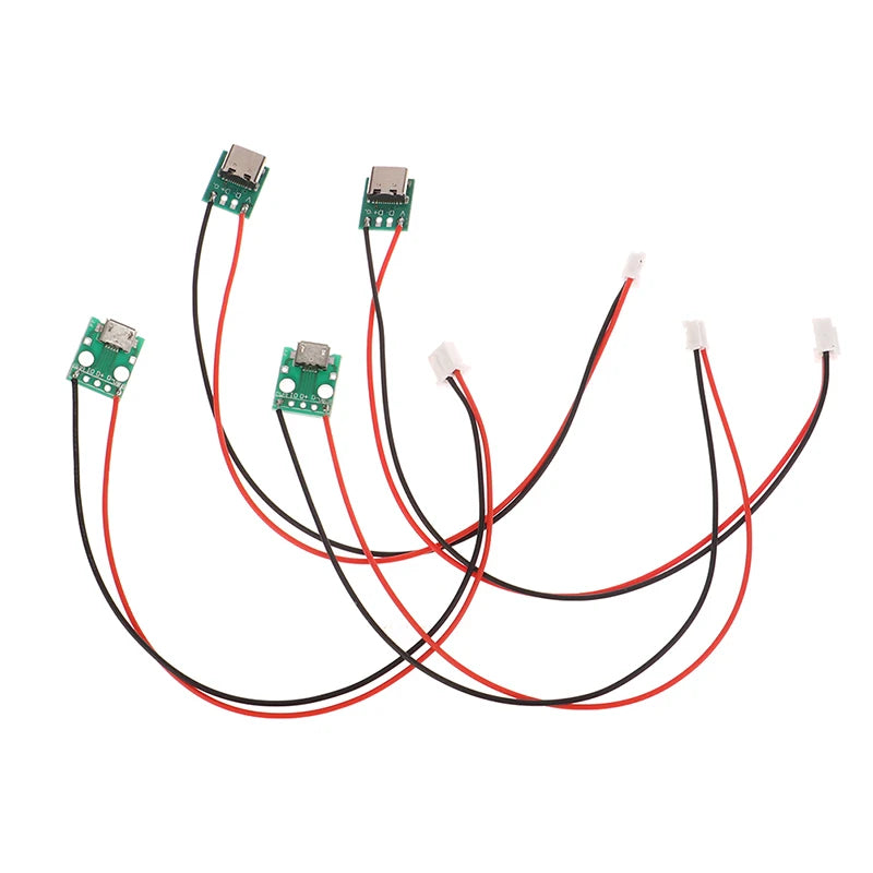 Type-c PCB With Cabel Converter Adapter Micro USB To DIP Female Connector Breakout Board Charging Cable Soldering Board Socket