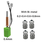 Upgraded Hotend kit For Anycubic Kobra 3 Bi metal Heatbreak 24V 60W Ceramic Hot End Thermistor Nozzle For Anycubic Kobra 3 Combo