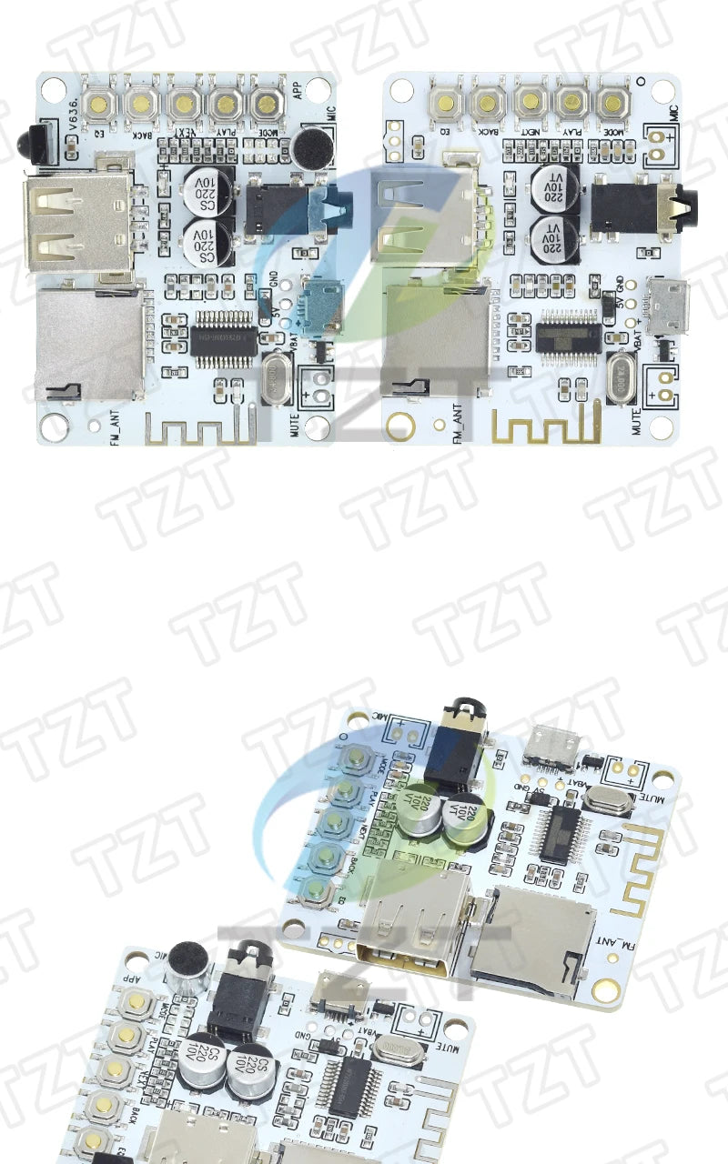 Bluetooth  Audio Receiver board with USB TF card Slot decoding playback preamp output A7-004 5V 2.1 Wireless Stereo Music Module