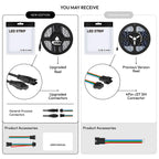 WS2805 SPI RGBCCT Pixel Led Strip 4Pin 60Leds/m IP30 IP65 IP67 Waterproof Addressable Smart Led Lights Strip Black White PCB 24V