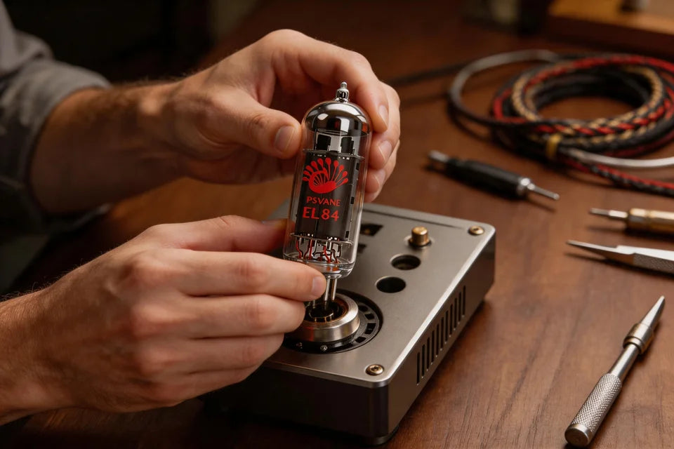 PSVANE EL84 Vacuum Tube Replace 6P14 6BQ5 for Tube Amp Headphone Amp Guitar Speaker Hifi Upgrade Tube Amplifier