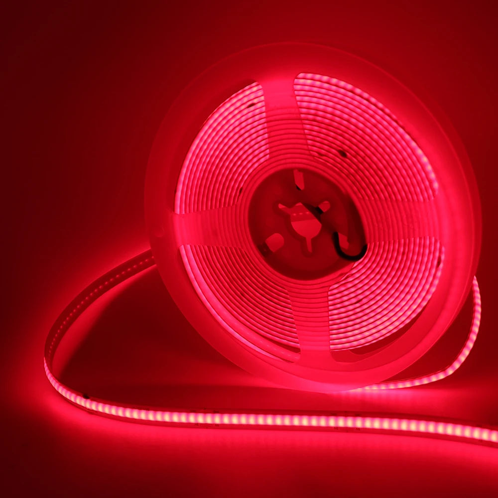 DC 5V COB LED Strip Light With USB 2PIN Wire DC Plug 8MM 320LED High Density Flexible Tape 3000K 4000K 6000K Warm Natural White