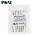 0201 0402 0603 0805 1206 1% 5% SMD Resistor Assorted Kit 1R-1M 10K 100K 1K 100R Resistance Set DIY