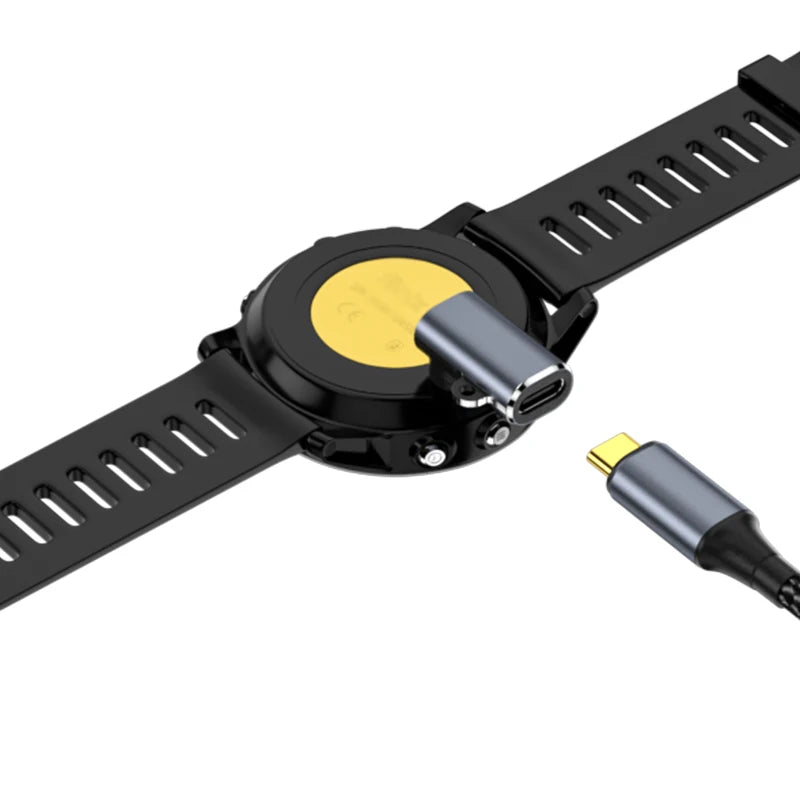 Type C/Micro/IOS USB To 4pin Charger Adapter Connector for Garmin Fenix 7/6/5/7X/6X/5X/ Venu 2 Plus Watch Charging Converter
