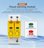 TOMZN AC SPD 2P House Surge Protector Protection Protective Low-voltage Arrester Device 10-20kA 20-40kA 30-60kA 275V 385V 420V
