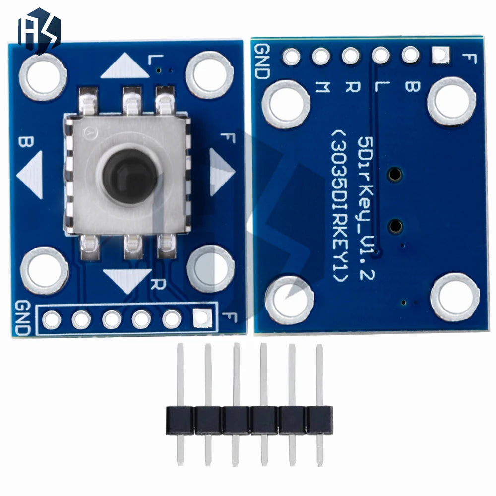 5Way Navigation Button Module with 5D Joystick, Mechanical Tactile Switch for Arduino/STM32, DIY Robotics/Game Controller