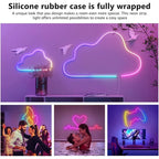 TUYA Neon LED Strip Lights Silicone Neon Rope Light 5-24V 84LEDs/M with Music Sync RGBIC Dreamcolor Chasing Strip Tape for Room