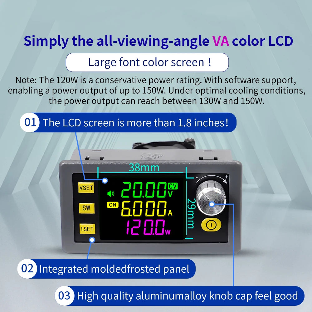 SK150 SK120 SK60 SK150S Buck Boost Converter 150W 120W 60W CNC CC CV MPPT Power DC Adjustable Regulated Solar Charging Module