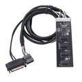 NEW 9Pin to 4x 9Pin Splitter to 8 Port USB2.0 HUB Riser Card FE2.1 Chip 60cm 9-Pin Extension Cable SATA Power Supply for Desktop