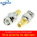 2PCS BNC to SMA Connectors SMA BNC Adapter Male to Female for Antenna/Extension Cable SMA to BNC RF Connector Kits ﻿