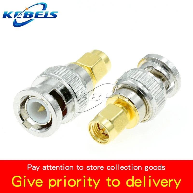 1PCS BNC to SMA Connectors SMA BNC Adapter Male to Female for Antenna/Extension Cable SMA to BNC RF Connector Kits ﻿