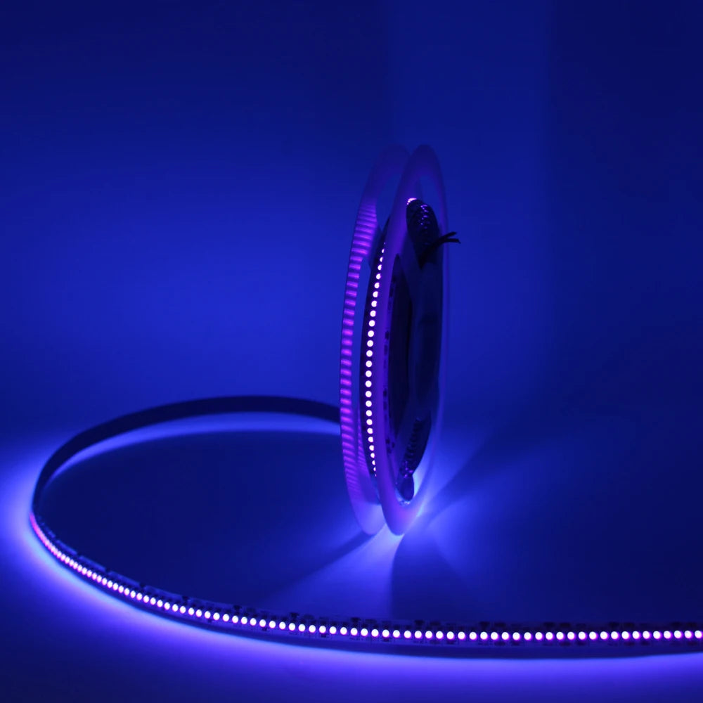 UV LED Strip Light 12V 24v Ultraviolet 60/120/240LEDS/M LED Diode Ribbon LAMP SMD 3528 Purple Flexible Tape for DJ Fluorescence
