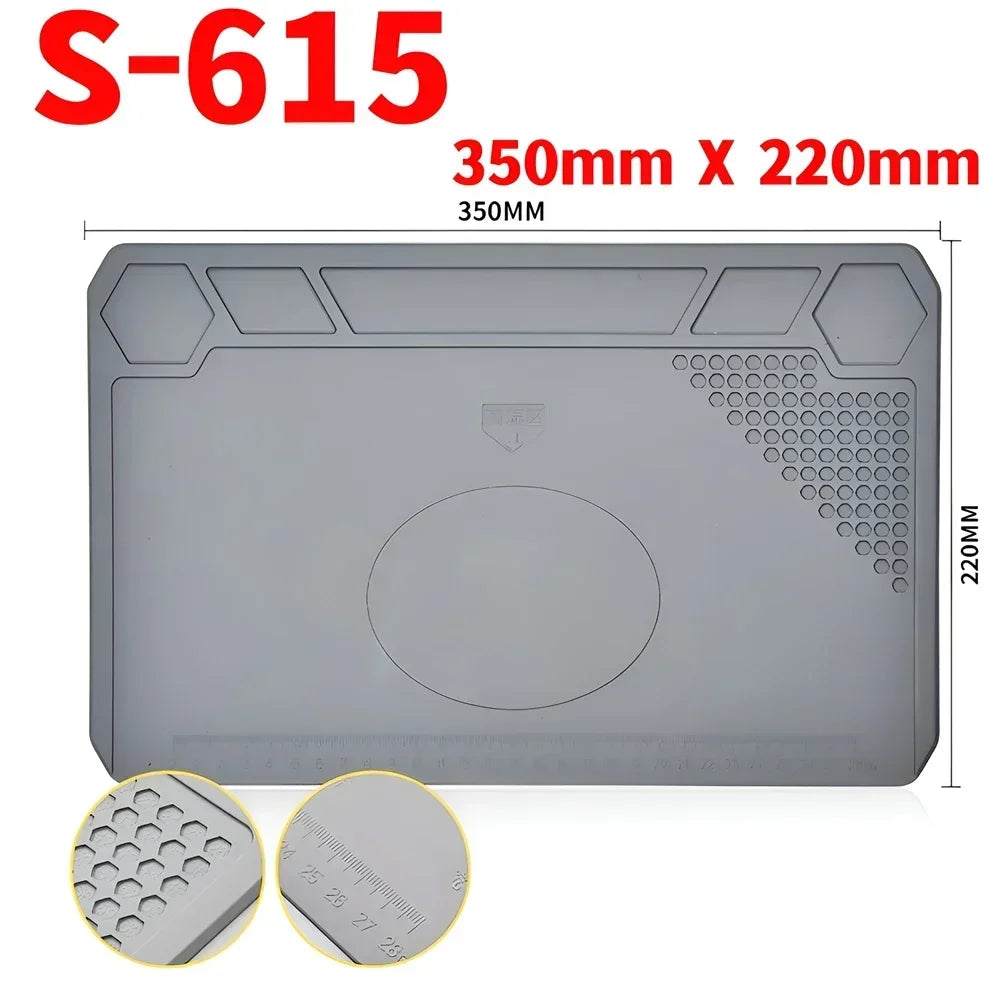ESD Heat Resistant 932℉ Soldering Mat Job Tools Computer Phone Repair Kit Working Repair Pad Heatresistant Maintenance Platform