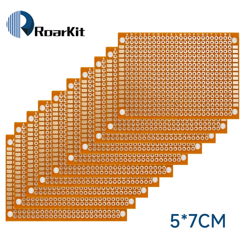 10PCS 5x7 7x9 9x15 12x18 13x25cm Single Sided Circuit Board PCB Bread Board Protoboard Universal Printed Circuit Boards DIY Set