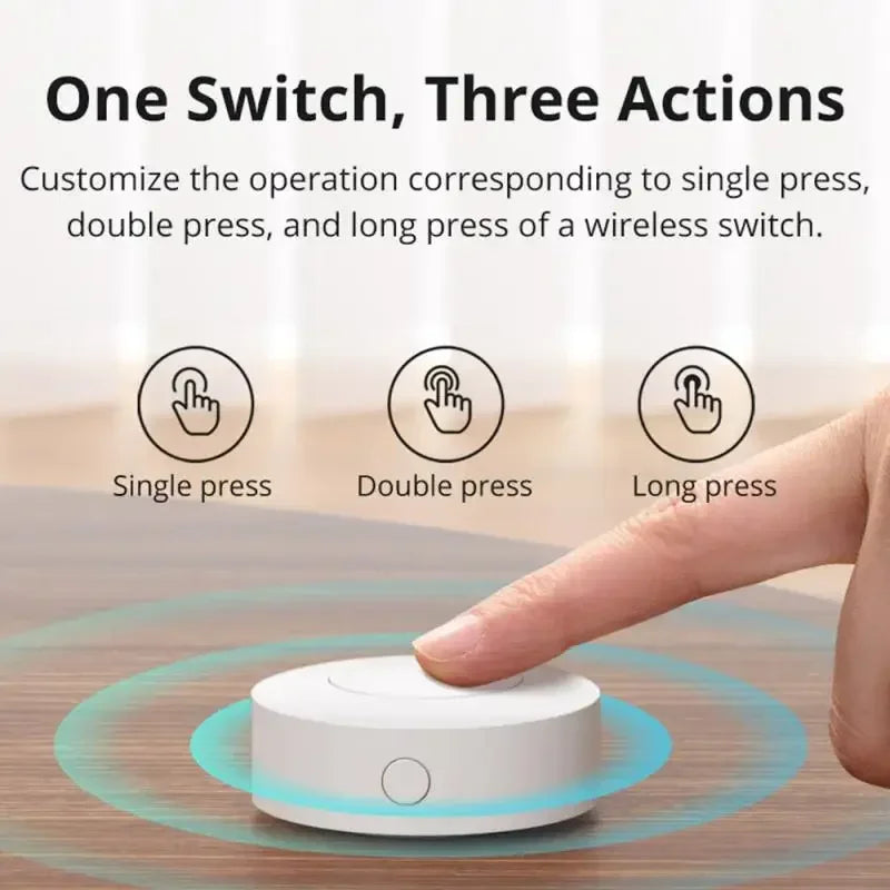 SONOFF SNZB-01P Zigbee Wireless Switch Button Smart Scene Switch Smart Home Voice Control For EWeLink APP Alexa Home Assistant
