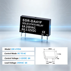 Slim Relay SSR-41FDA SSR-41FDD Solid State Relay 6a Din Rail Relay DC Control AC DC Control DC