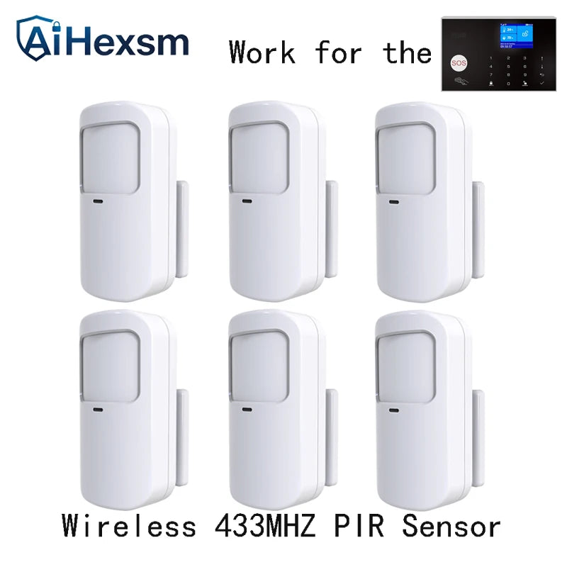 433MHz Wireless Pet-immunity PIR Motion Sensor Detector 15kg Pet Immune EV1527 Code Smart Home Security Host Alarm Accessories