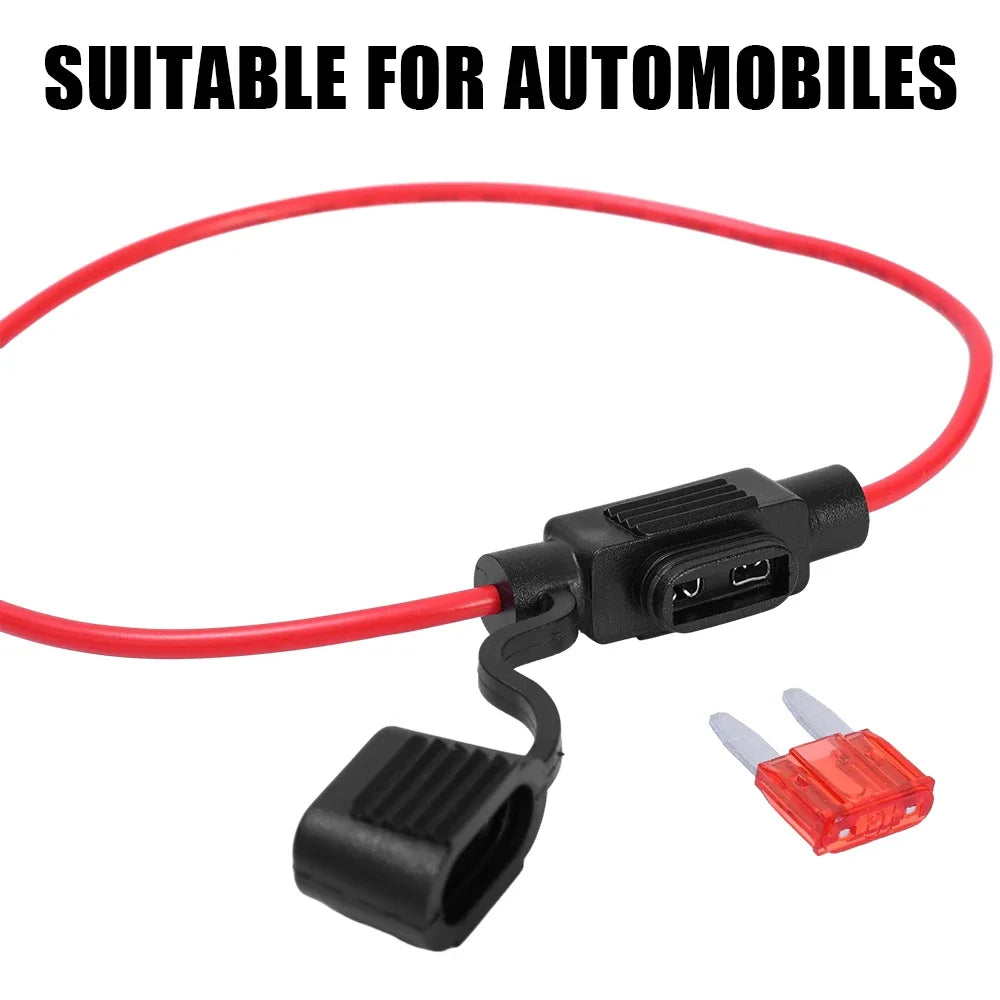 5/10pcs Car Mini Blade Fuse Holder Splash-proof Box 12V 30A with Fuses Blade Wire Cutoff Switch Socket Automotive Fuse Socket