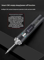 Canoyu radio soldering iron usb charging intelligent digital display portable household repair soldering iron welding pen