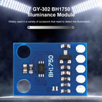 GY-302 BH1750 Light Intensity Board BH1750FVI Digital Optical Intensity Illumination Board I2C Interface for Arduino