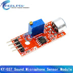 Sound sensor module sound control sensor MAX4466 MAX9814 switch detection whistle switch microphone amplifier For Arduino KY-037