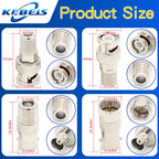 1pcs Adapter BNC To F TV Male Plug & Female Jack Straight Connector F To BNC RF Coaxial Connector Test Converter 50ohm KEBEIS