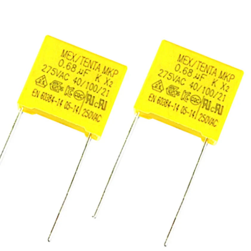 Safety Capacitor MKP X2 275V AC 0.01UF 0.022UF 0.033UF 0.047UF 0.068UF 0.1UF 0.15UF 0.22UF 0.33UF 0.47UF 0.68UF 1UF 1.5UF 2.2UF