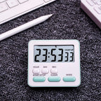 Silent Digital Timer for Study & Classroom, Multi-Purpose Countdown Clock for Students, Grilling, Baking  No Ticking Noise