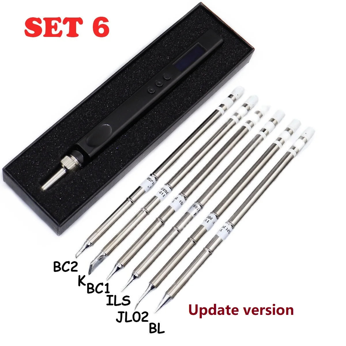 DC12~24V T12 OLED 72W Mini Electric Soldering Iron Adjustable Temperature Portable Solder Welding Station BC2 Tip Tool Not SH72