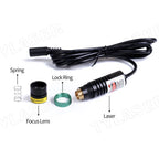 Focusable 18x65mm 520nm Green Dot Laser Module Diode for Heat Press Screen Printing Alignment Sawmill Wood Fabric Cutting Cutter