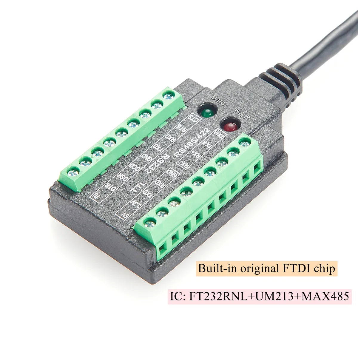 Industrial Grade USB to RS232/485/422/TTL Isolated Converter with FT232RL USB-C to RS232 Serial Cable with FTDI Chip