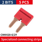 6MM DIN Rail Terminal Blocks Free Splicing Compact Quick Lever Wiring Connector Spring Cable Connection Terminal Press 32A 450V