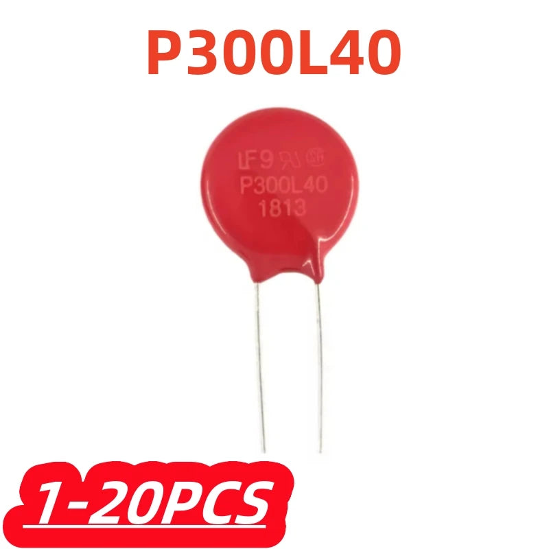 1-20Pcs/lot Litteifuse for V300LA40APX10 P300L40 Red Varistor 470V 6.5KA DISC 20MM Rheostat AC300 DC405 800pF MOV TVS V300LA40AP