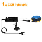 12V Acoustic Wall Panel Decor Lamp More Covert Dimmable Black PCB COB Light Strip With Touch Swtich,For TV Cabinet Backlight