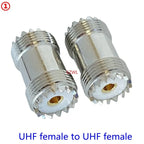 1Pcs SO239 UHF Female Jack To SO239 PL259 UHF Male Female Straight Connector UHF To UHF Female RF Fast Delivery Brass Copper