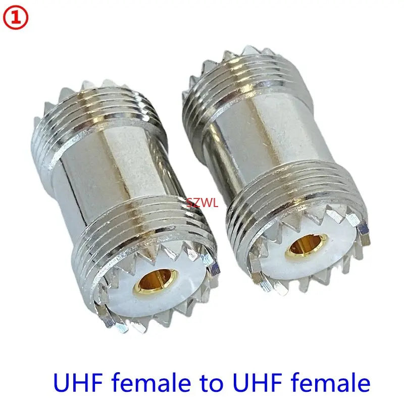 1Pcs SO239 UHF Female Jack To SO239 PL259 UHF Male Female Straight Connector UHF To UHF Female RF Fast Delivery Brass Copper
