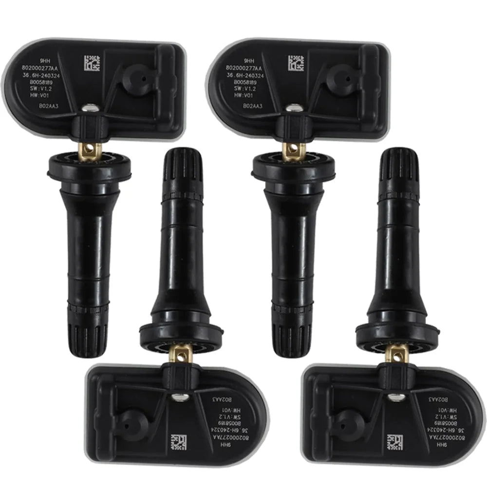 4PCS TPMS Tire Pressure Sensor For Chery Jaecoo J7 2024 802000277AA 802000121AA Tire Pressure Monitoring System 433MHz