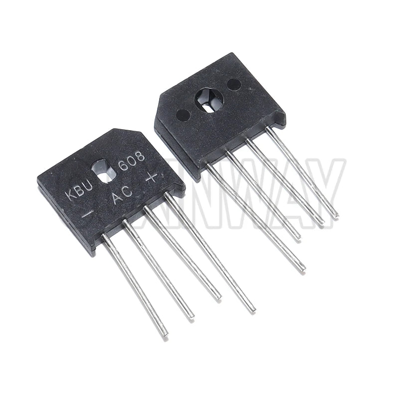 5pcs KBU606 KBU608 KBU610 KBU808 KBU810 KBU1010 KBU1510 KBU2510 KBU3510 Flat Rectifier Bridge Diode Bridge Rectifier