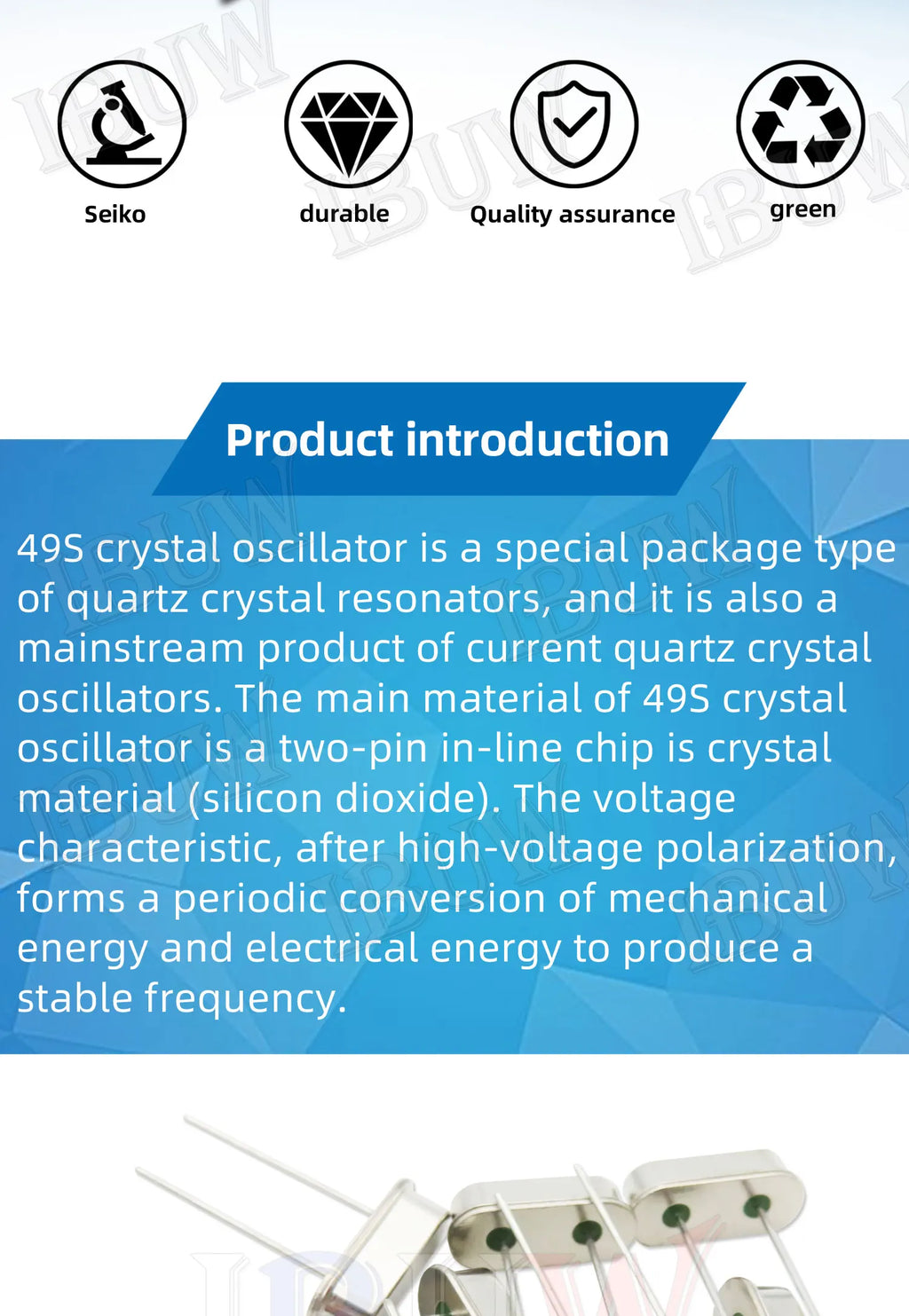 10PCS 4Mhz 6Mhz 8Mhz 12Mhz 16Mhz 20Mhz 24Mhz  32.768K 32.768K Quartz Crystal Resonator Passive Oscillator HC49S 8.000MHZ