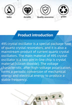 10PCS 4Mhz 6Mhz 8Mhz 12Mhz 16Mhz 20Mhz 24Mhz  32.768K 32.768K Quartz Crystal Resonator Passive Oscillator HC49S 8.000MHZ