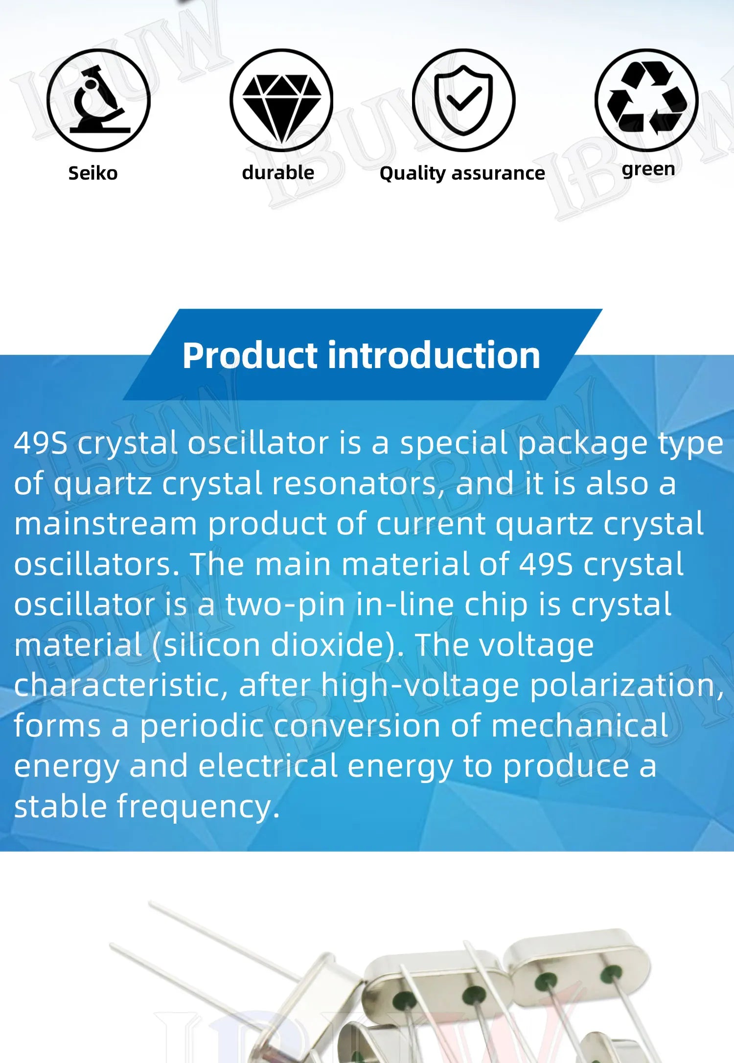 10PCS 4Mhz 6Mhz 8Mhz 12Mhz 16Mhz 20Mhz 24Mhz  32.768K 32.768K Quartz Crystal Resonator Passive Oscillator HC49S 8.000MHZ