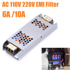 6A 10A AC 110V 220V EMI Filter 4-Level Electromagnetic Interference Suppressor Power Audio Amplifier Purifier Computer Filterin