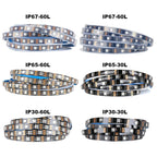 WS2812B Led Lights DC5V Smart RGB Led Strip Light Individually Addressable IC Magic Strip Light Black White PCB IP30/IP65/IP67