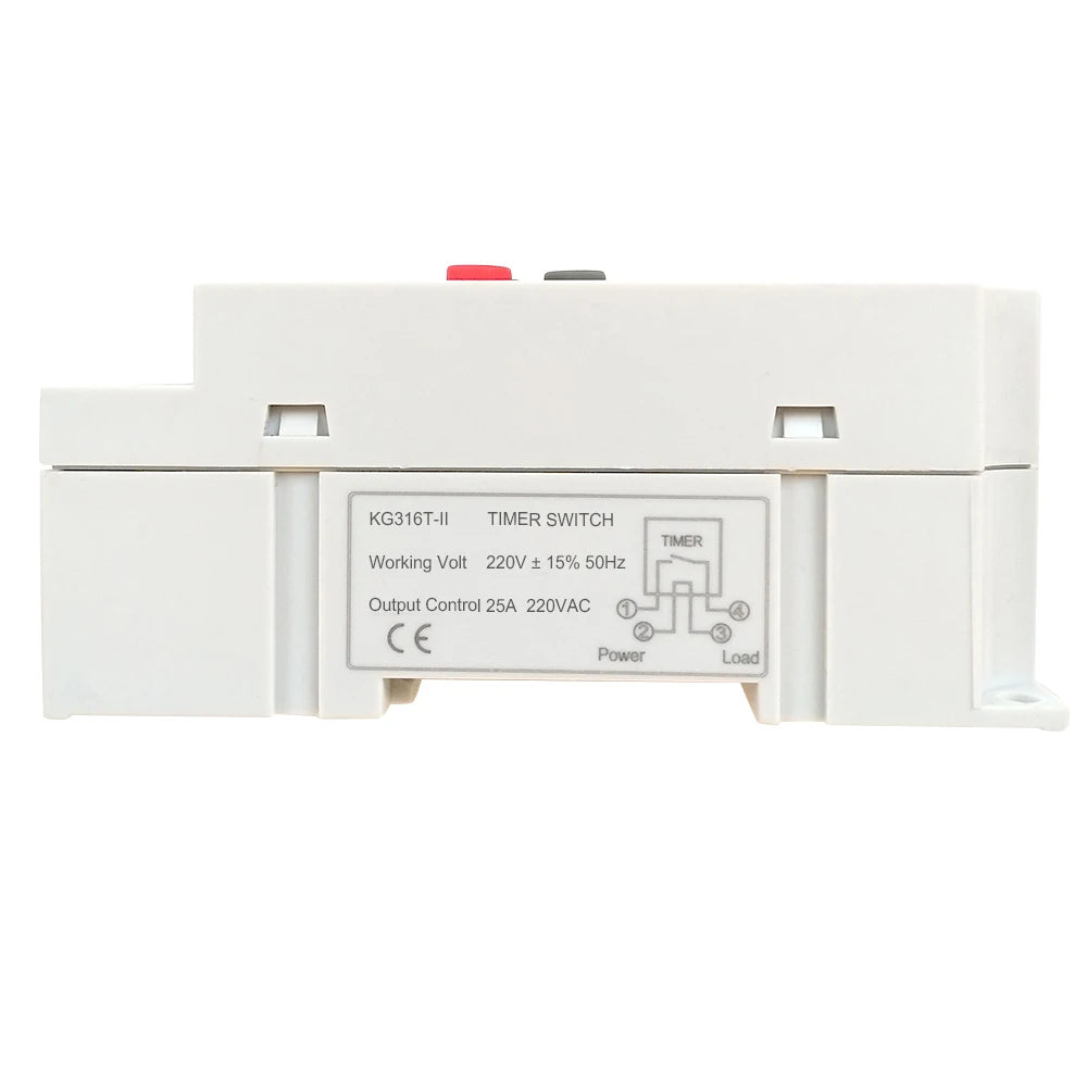 AC 220V 25A Digital Programmable Timer Din Rail Electronic   Controller with LCD Display Clock Electronic Timer