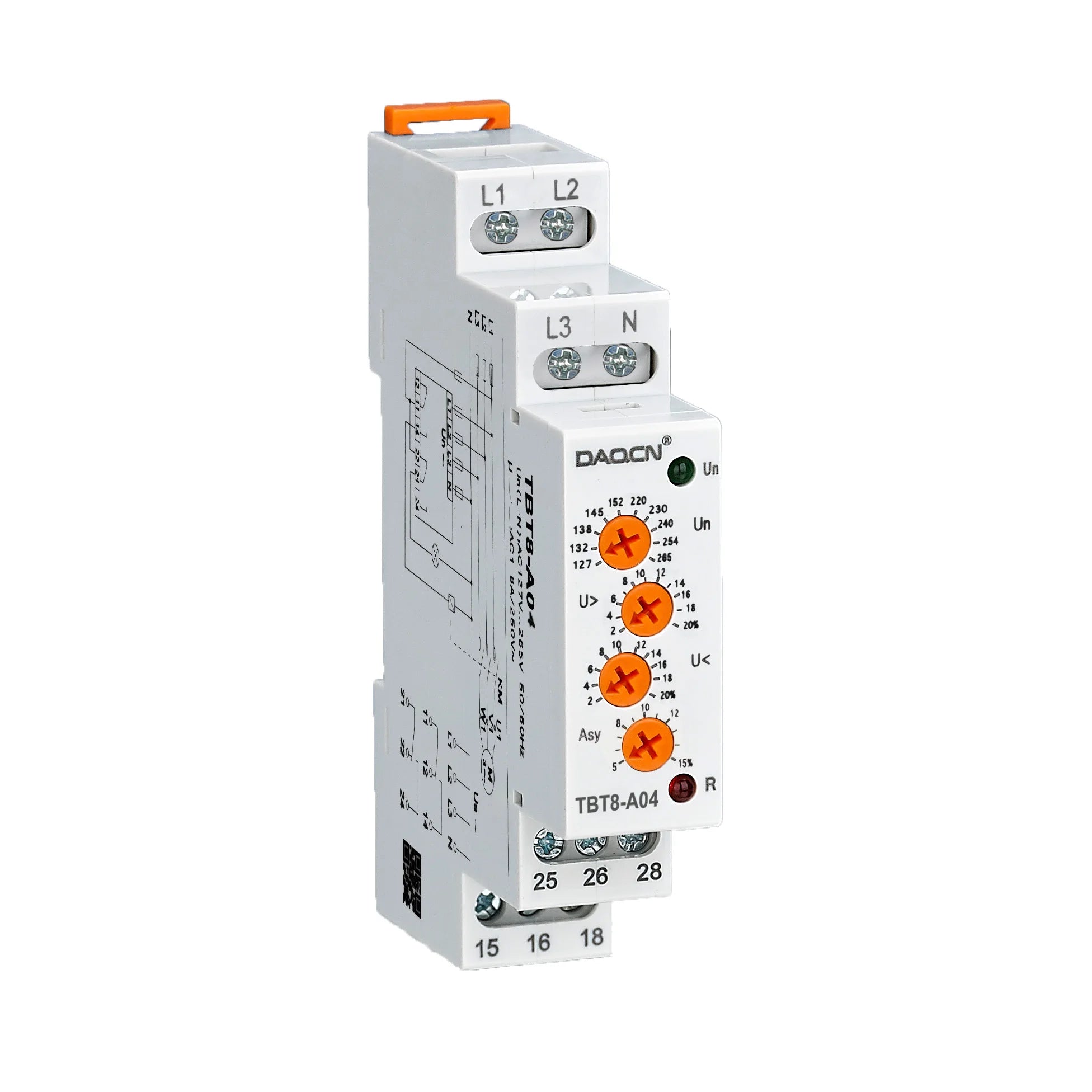 New TBT8 three phase motor protector 3 Phase failure Phase Sequence Voltage Monitoring Relay Voltage Sensing Protection Relay