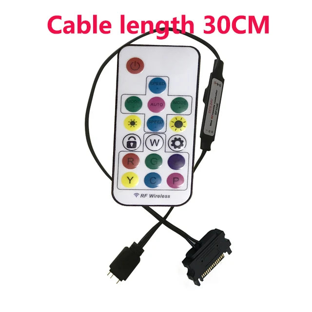 5V ARGB 3PIN Controller USB/SATA/Molex Power Interface For The 3-Pin Interface Of Iridescent Lights