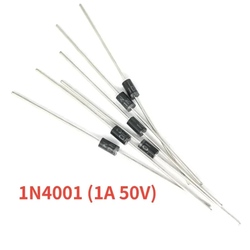 50/100PCS 1N4001 1N4004 1N4007 1N5404 1N5408 1N4148 1N5822 1N5819 DO-41 DO-27 Schottky Rectifier Diode Switching Diodes Kit