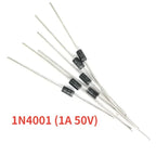 50/100PCS 1N4001 1N4004 1N4007 1N5404 1N5408 1N4148 1N5822 1N5819 DO-41 DO-27 Schottky Rectifier Diode Switching Diodes Kit